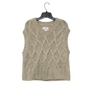 Marc O’Polo V-Neck Wool Alpaca Blend Sleeveless Knit Sweater Women Vest Sz Large